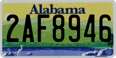AL license plate 2AF8946