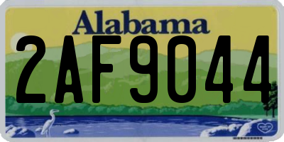 AL license plate 2AF9044