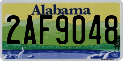 AL license plate 2AF9048