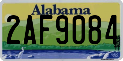 AL license plate 2AF9084