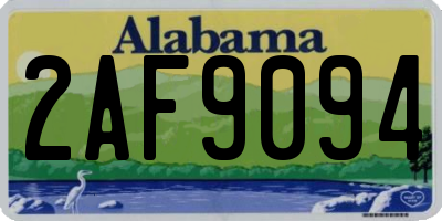AL license plate 2AF9094