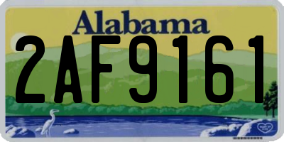 AL license plate 2AF9161