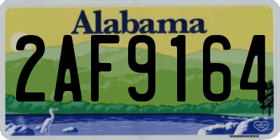AL license plate 2AF9164