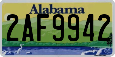 AL license plate 2AF9942