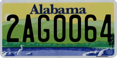 AL license plate 2AG0064