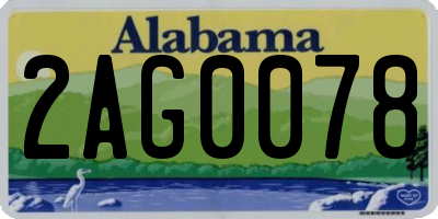 AL license plate 2AG0078