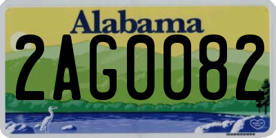AL license plate 2AG0082