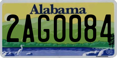 AL license plate 2AG0084