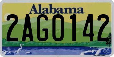 AL license plate 2AG0142