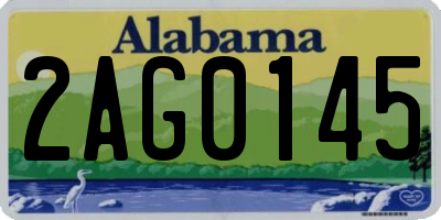 AL license plate 2AG0145