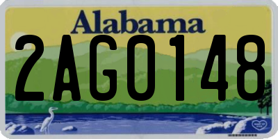 AL license plate 2AG0148
