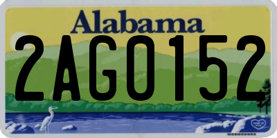 AL license plate 2AG0152