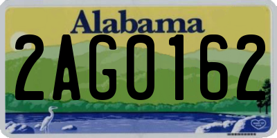 AL license plate 2AG0162