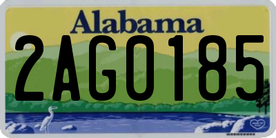AL license plate 2AG0185
