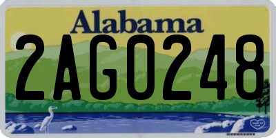 AL license plate 2AG0248