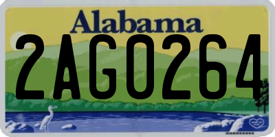 AL license plate 2AG0264