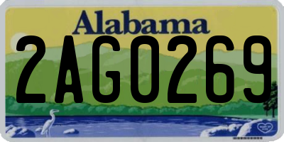 AL license plate 2AG0269