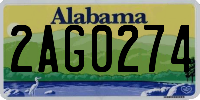 AL license plate 2AG0274