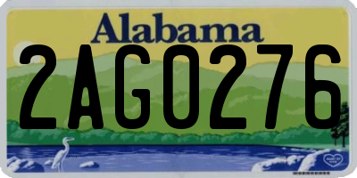AL license plate 2AG0276