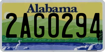 AL license plate 2AG0294