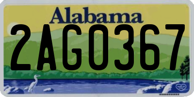 AL license plate 2AG0367
