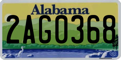 AL license plate 2AG0368