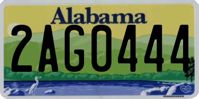 AL license plate 2AG0444
