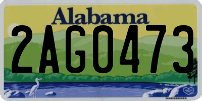 AL license plate 2AG0473
