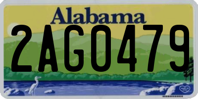 AL license plate 2AG0479
