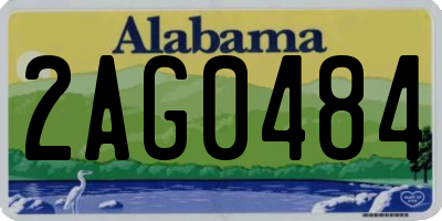 AL license plate 2AG0484