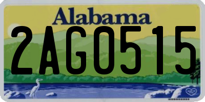 AL license plate 2AG0515