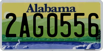 AL license plate 2AG0556