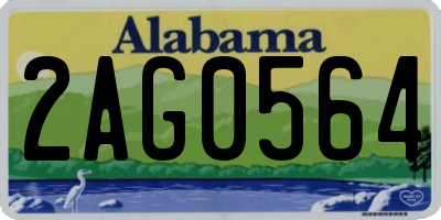 AL license plate 2AG0564