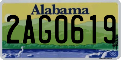 AL license plate 2AG0619