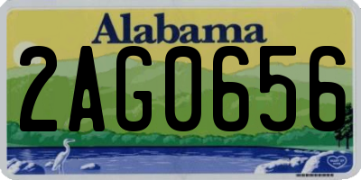 AL license plate 2AG0656