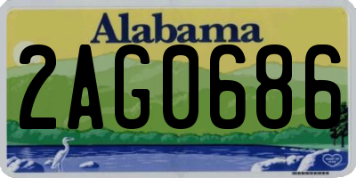 AL license plate 2AG0686