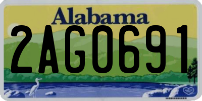 AL license plate 2AG0691