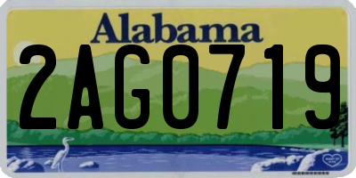 AL license plate 2AG0719
