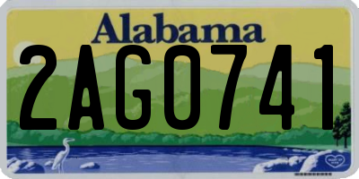 AL license plate 2AG0741