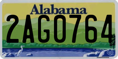 AL license plate 2AG0764