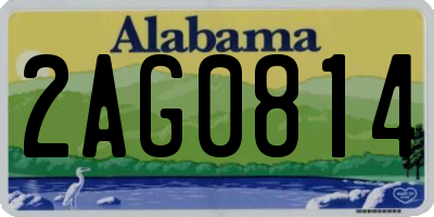 AL license plate 2AG0814