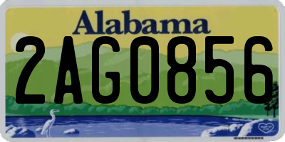 AL license plate 2AG0856