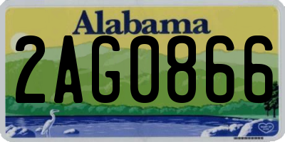 AL license plate 2AG0866