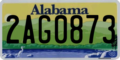 AL license plate 2AG0873