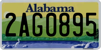 AL license plate 2AG0895
