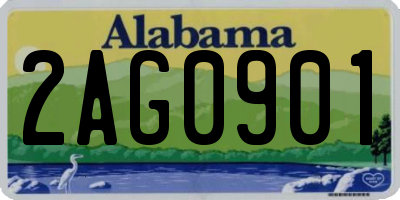 AL license plate 2AG0901