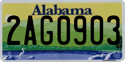 AL license plate 2AG0903