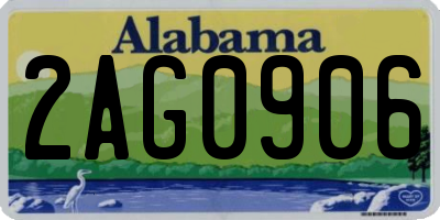 AL license plate 2AG0906