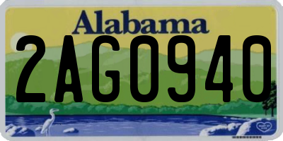 AL license plate 2AG0940