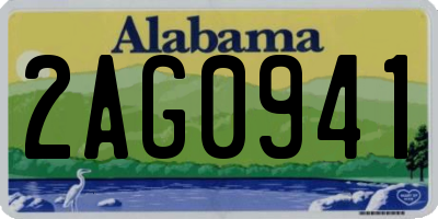 AL license plate 2AG0941